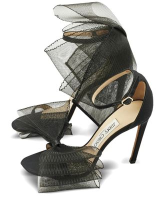 Jimmy Choo London bow-detail sandals - Black