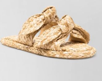 Zimmermann carousel flat sandals open toe braid
