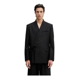 Kenzo Blazer con chiusura a cravatta - - Jackets - Uomo - Nero - L