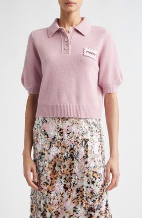 Marni Mending Logo Cashmere Sweater in Quartz at Nordstrom, Size 10 Us