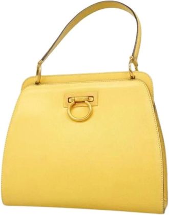 Celine Pre-owned Handbags, female, Yellow, Size: ONE SIZE Pre-owned Vintage Handbag