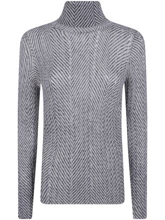 Twin-Set Turtleneck Sweater Geometric