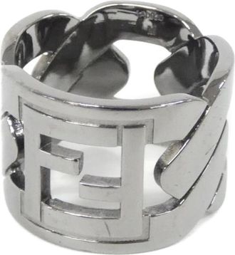 Fendi Ruthenium Band Ring (Pre-Owned)