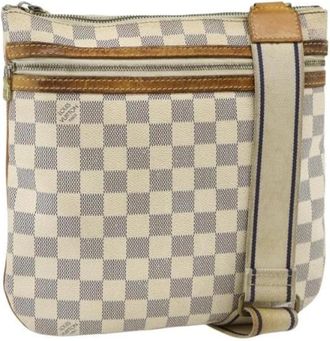 Louis Vuitton Pre-owned Vintage Cross Body Bag - Dames - Vintage Schoudertas - Beige - ONE Size - Leer - Vintage