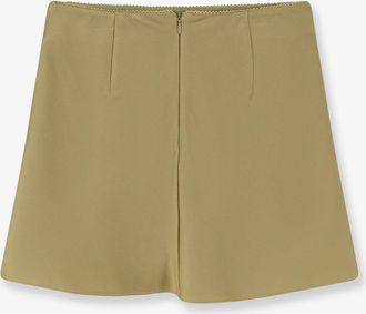 Dunst Womens Satin Skirt With Internal Shorts Green Polyester