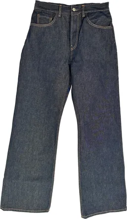 Acne Studios Straight-Leg Jeans in Dark Blue Cotton