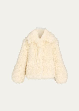 Cinq &agrave; Sept Curly Faux Fur Jacket