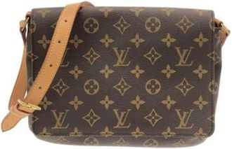 Louis Vuitton Pre-owned Cross Body Bags, female, Brown, Size: ONE SIZE Pre-owned Coated Canvas Shoulder Bag