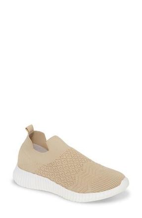 David Tate Tiptop Knit Sneaker in Taupe Stretch Fabric at Nordstrom Rack, Size 8.5