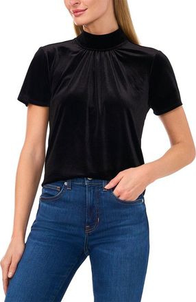 CeCe by Cynthia Steffe Cece Mock Neck A-Line Top