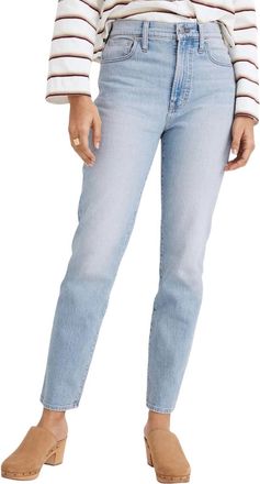 Madewell Womens 10 High-Rise Skinny Jeans In Blue