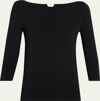Wolford Cordoba Boatneck Stretch Cotton Top