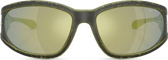 Diesel Rectangular sunglasses in acetate - Sunglasses - Unisex - Green