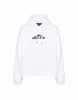 Dsquared2 Mens Icon Relax Fit Hoodie White - Size: 38