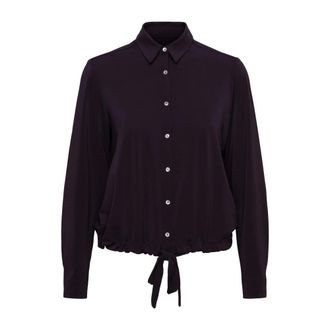 &Co Woman Lotus Blouse - Dames - Blouses & Shirts - Paars - Maat: S Poliester