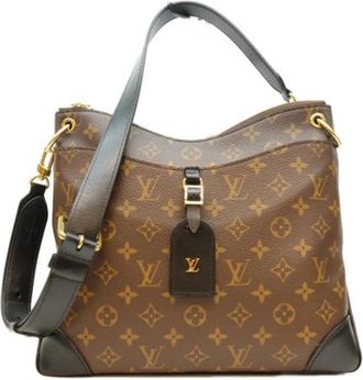 Louis Vuitton Tweedehands Canvas Louis Vuitton tassen - Dames - Vintage Schoudertas - Bruin - ONE Size - Vintage