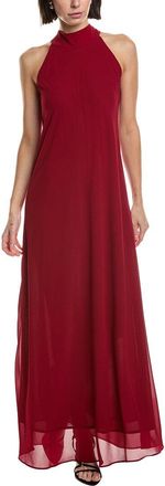 Carla Ruiz Halter Mock Neck Maxi Dress