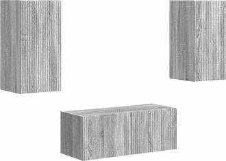 vidaXL Conjunto De Mueble De Tv 2 Uds. Gris Sonoma Vidaxl