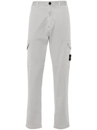 Stone Island tapered-leg cargo trousers - Grey