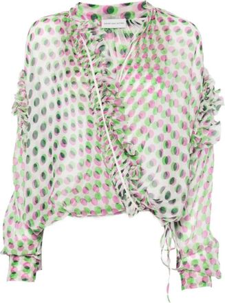 Dries Van Noten Overhemden, Dames, Veelkleurig, S, 02250-Cenver Bis 3094 W.w. Shirt
