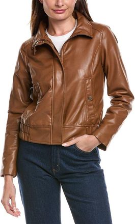 French Connection Zip Front Stand Collar Jacket