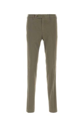 Pantaloni Torino Khaki Stretch Cotton Blend Silkochino Pant