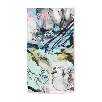 Vivienne Westwood Silky Scarves, female, Multicolor, Size: ONE SIZE Free World Square 90x90