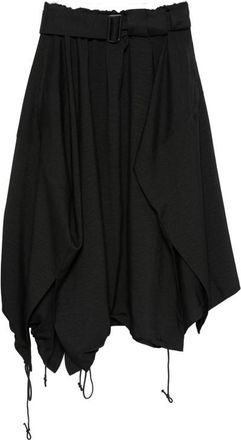 Yohji Yamamoto Sport Uniform Asymmetric-hem Midi Skirt