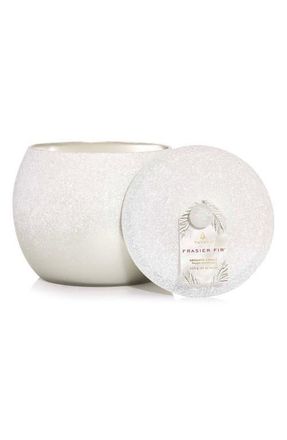 Thymes Frasier Fir Flocked Three-Wick Candle in Silver at Nordstrom