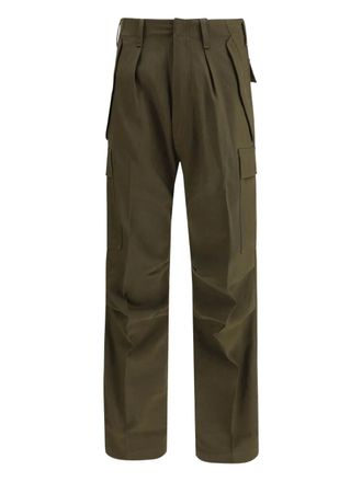 Tom Ford Geplooide cargo broek - Groen