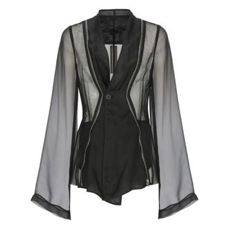 Rick Owens Blazers, female, Black, Size: S Stag JKT
