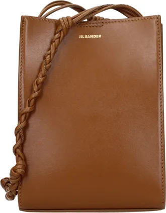 Jil Sander Brown Leather Crossbody Womens Bag
