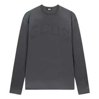 GCDS T-shirt Girocollo Logo Laser - - Tops - Uomo - Grigio - XL