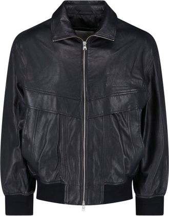 Dunst Genuine Lambskin Ribbed Cuffs Leather Jacket