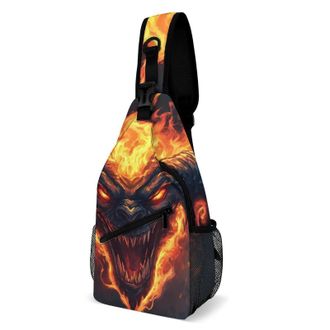 Generic Balrog Unisex Shoulder Bags Casual Crossbody Chest Bag Sling Backpack for Hiking Cycling Travel