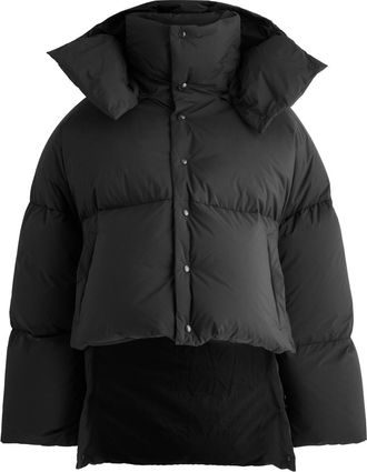 Alaia Hooded Quilted Shell Jacket - Black - 38 (UK10 / S)