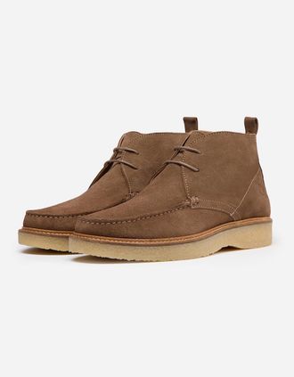 Oliver Sweeney Mens Oliver Sweeney Xixona Mens Calf Suede Moccasin Boots - Taupe - Brown - Size: 10
