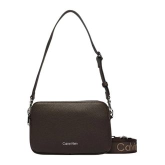 Calvin Klein Bolso de c&aacute;mara con doble correa Webbing - Bags - Mujer - Marr&oacute;n - ONE SIZE