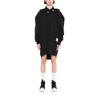 Miharayasuhiro W Sleeve Shirts Dress - female - MIHARA YASUHIRO - Shirt Dresses - Black - 3XS - Dresses