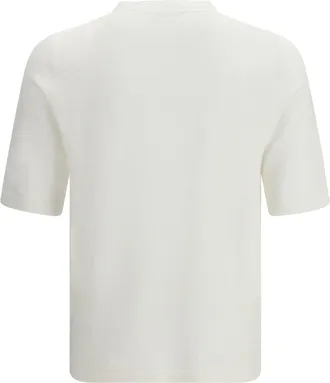 Lardini Mens Linen And Cotton Knit T-Shirt 100 Linen; T-Shirts Polos