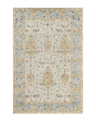 LR Home Lr Home Eveline Classic Distressed Floral Wool Area Rug