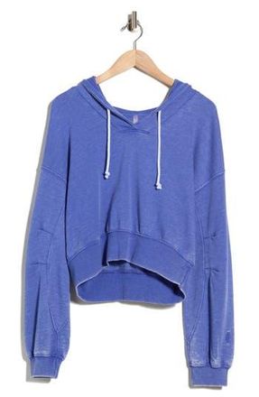 Free People Playbook Crop Hoodie in Blue at Nordstrom Rack, Size X-Small
