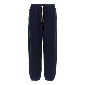Polo Ralph Lauren Fleece Cotton Joggers - female - Polo Ralph Lauren - Sweatpants - Blue - M - Trousers