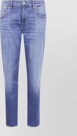 7 For All Mankind tapered slim fit denim trousers