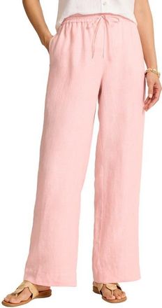 Tommy Bahama Two Palms Easy Linen Drawstring Pants in Light Salmon at Nordstrom, Size X-Large