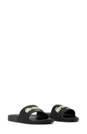 AllSaints Saint Slide Sandal in Black at Nordstrom, Size 11Us