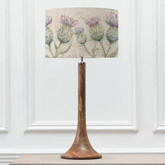 Voyage Maison Kinross Tall Table Lamp With Thistle Glen Eva Lampshade in Brown