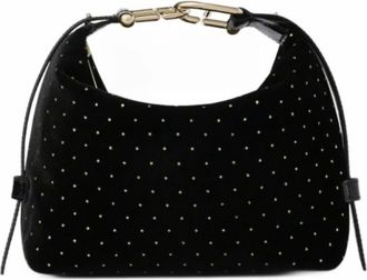 Furla Tonie Mini Hobo - Dames - Tassen - Zwart - Maat: ONE Size Leer