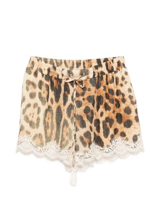 Ermanno Scervino Womens Lace-Detail Shorts