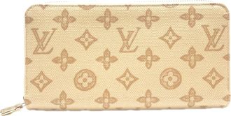 Louis Vuitton Beige Brown Monogram Monogram Long Wallet (Bi-Fold) (Pre-Owned)